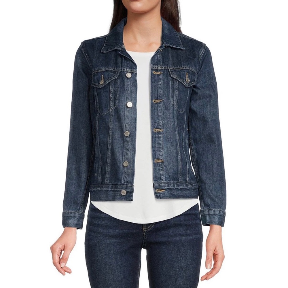 Lucky Brand Cotton Denim Trucker Jacket Size Large